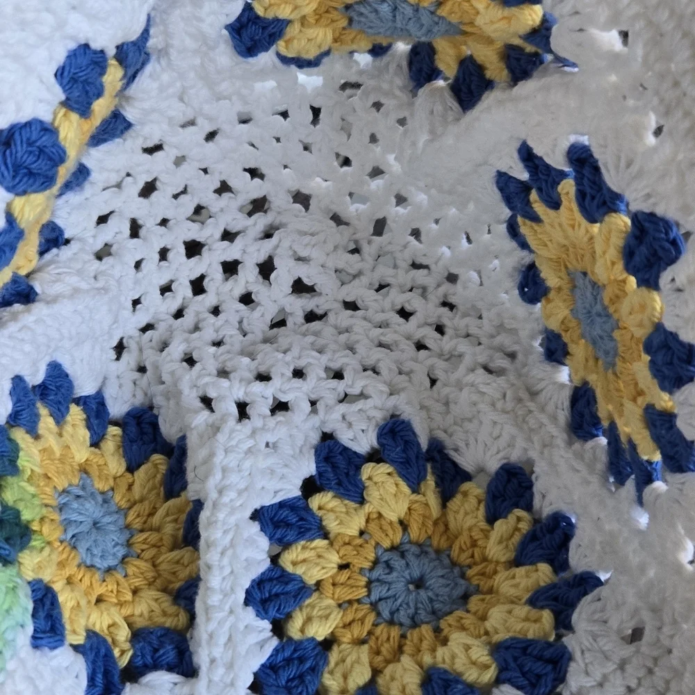 Hand Knit Floral Crochet Bucket Hat